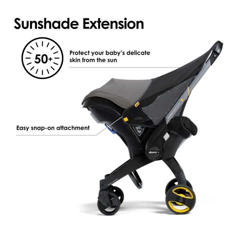 Doona Sunshade Extension - Compatible with Doona Car Seat & Stroller - Image 2